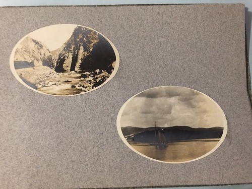 1904 Photo Album Handmade Christmas Card 6 pgs 8”x6” Ladies Photographs Climbing
