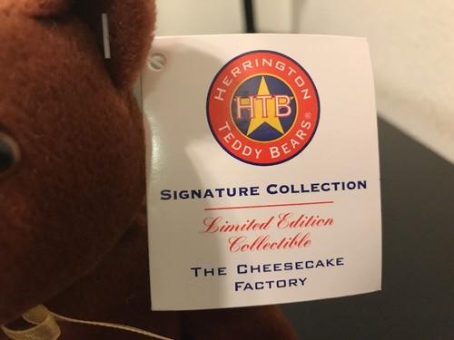 The Cheesecake Factory 2008 LIMITED EDITION TEDDY BEAR Godiva #380 of 800