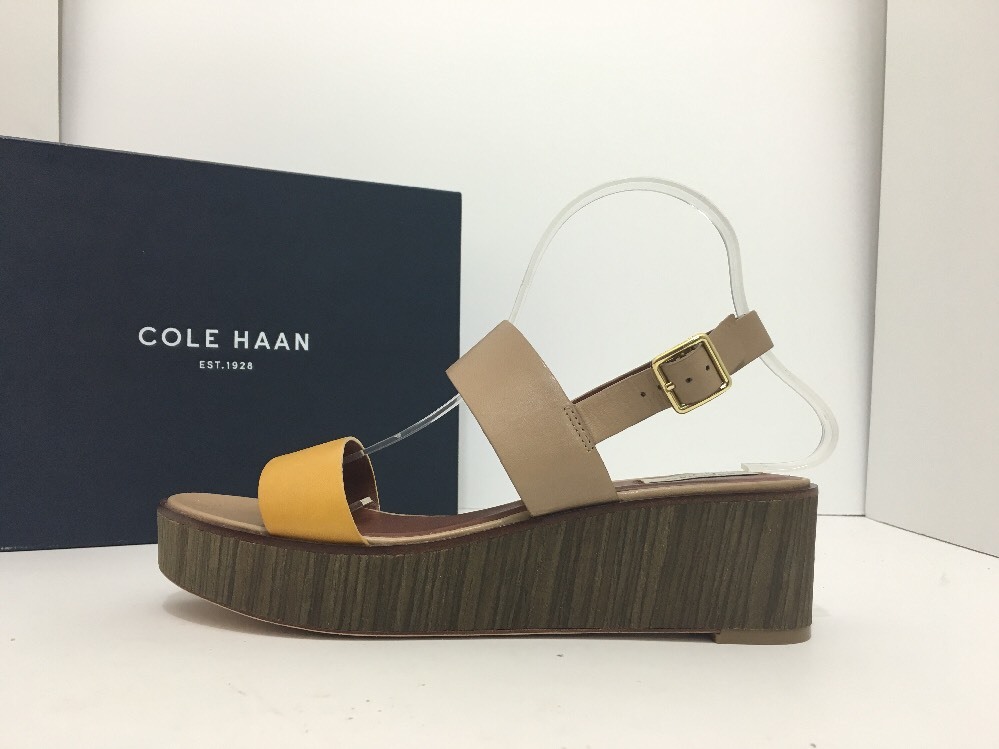 Cole Haan Cambon Women's Wedge Platform Heels Sandals SIZE US 9 M