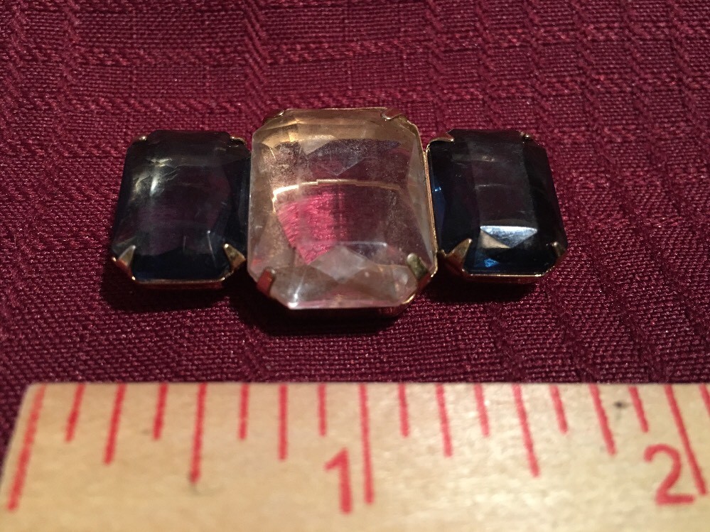 Brooch...2 colored...PIN! Marked NOX...SMART LOOKING!