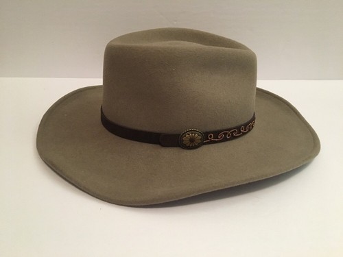 Bailey Morgan Men's Size Medium Wool Lite Felt Grey Cowboy Hat Packable Fashion