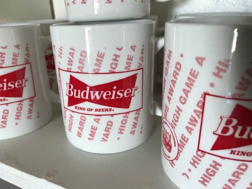 Budweiser Bowling 7 Coffee Cup Tea Mug Greater Tulsa OK Bowling Proprietors