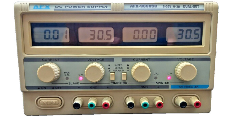 Afx 9660sb  Triple Alimentation Lineaire De Laboratoire Reglable 2x30v 1x5v 3a