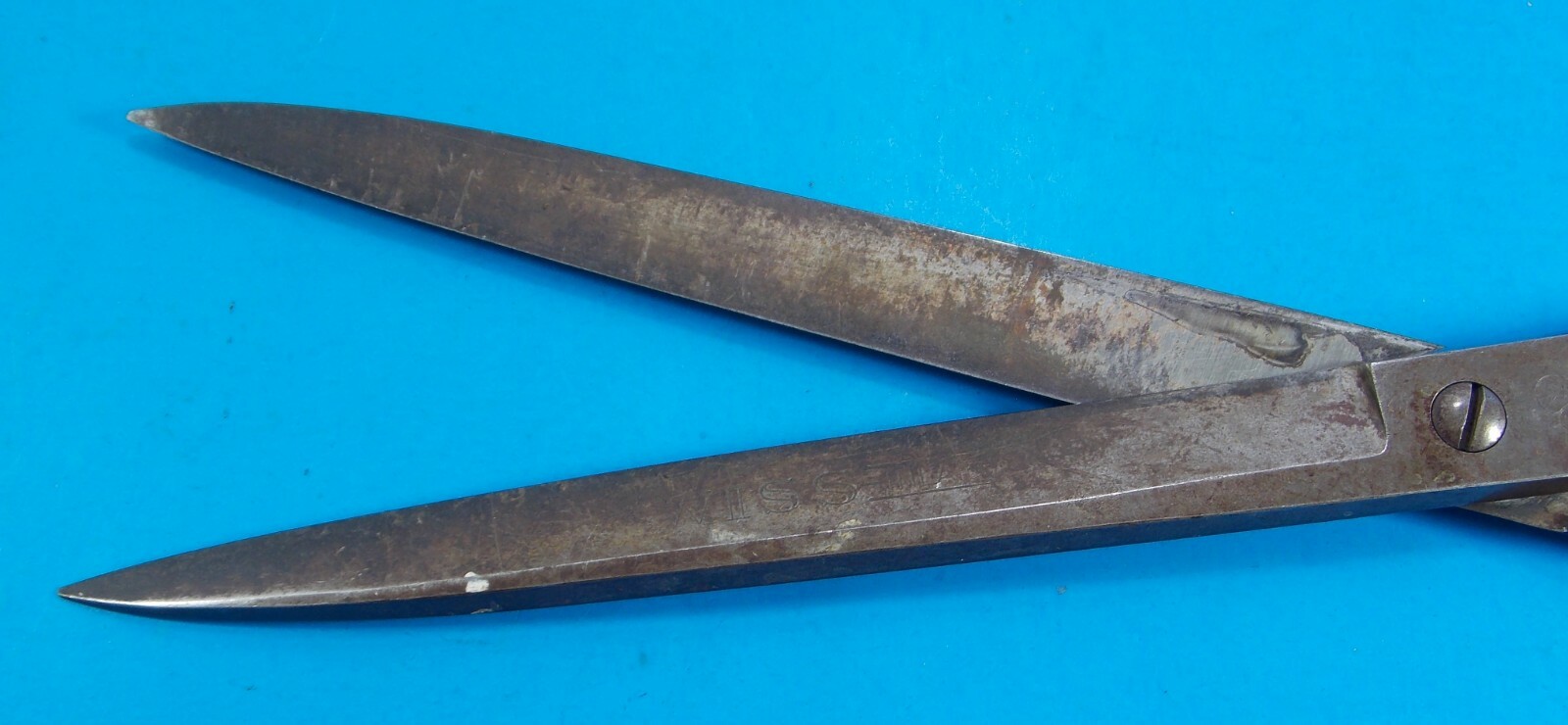 VINTAGE LARGE WISS USA SCISSORS STEEL FORGED NO 82