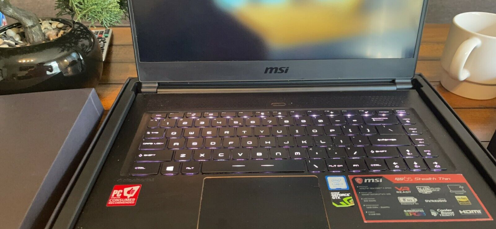 MSI GS65 Stealth Thin 8RF (250GB, Intel Core i7 8th Gen, GTX MSI GS65 Stealth Thin 8RF (250GB, Intel Core i7 8th Gen, GTX