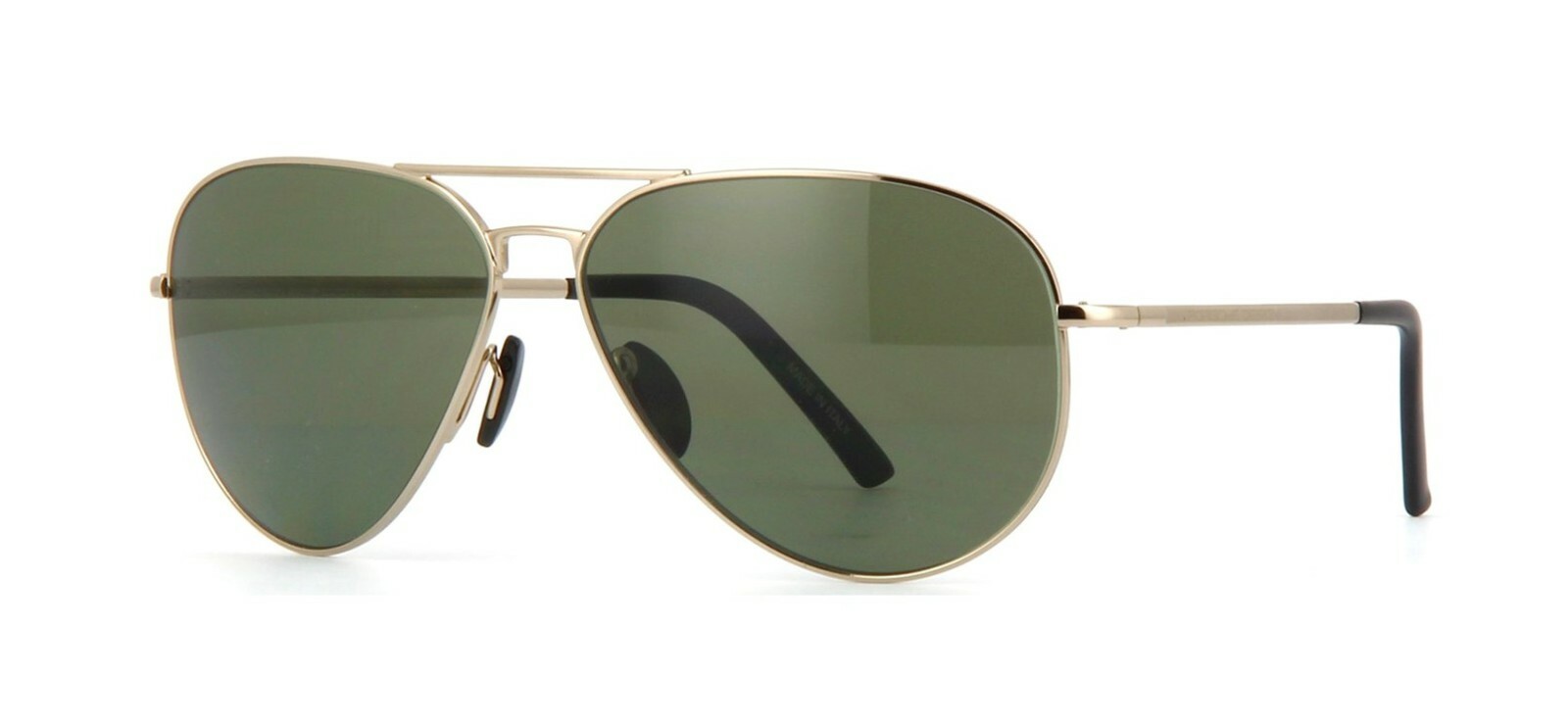 Pre-owned Porsche Design P8508/s Gold/grey Green Polarized (a) Sunglasses