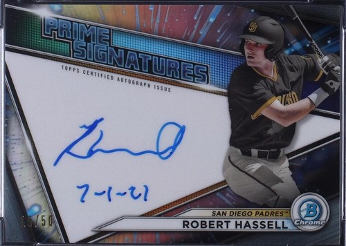 2020 BOWMAN CHROME SAPPHIRE ROBERT HASSELL BD-39 SGC 10 GM
