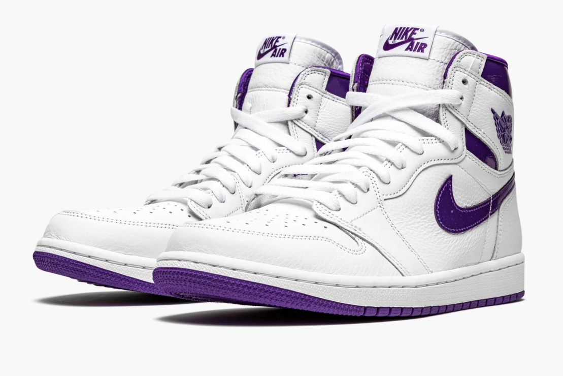 womens purple air jordan 1