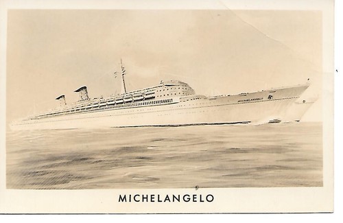 Mosaic Postcard of Ravenna Harbour VI Century Boat Art Italy