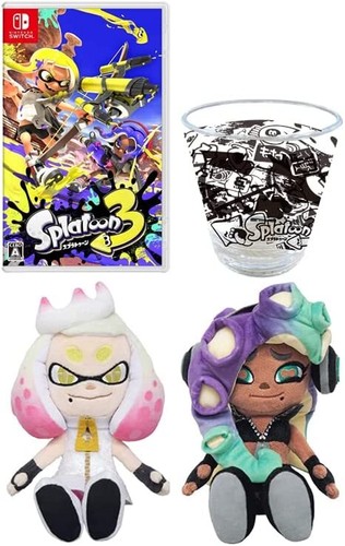 Nintendo Switch Splatoon 3 & Tentacles Plush Set w/Acrylic