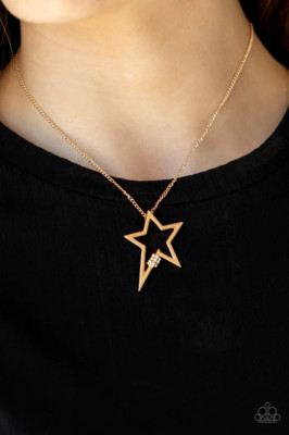 Paparazzi: Light Up The Sky - Gold Necklace