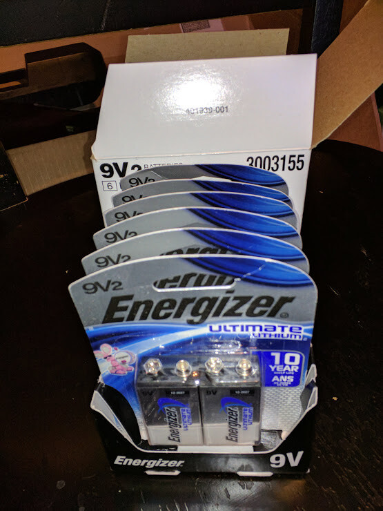 12 Energizer Ultimate Lithium 9V (9 Volt) Batteries (L522, 6LR61, 1604LC)