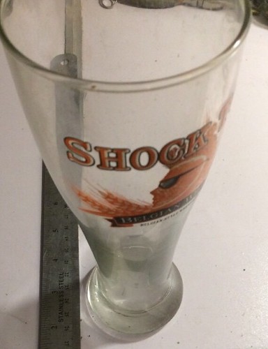SHOCK TOP One Pint Beer Glass Tall Slender 16 Ounce Lager Ale Cup Stein New