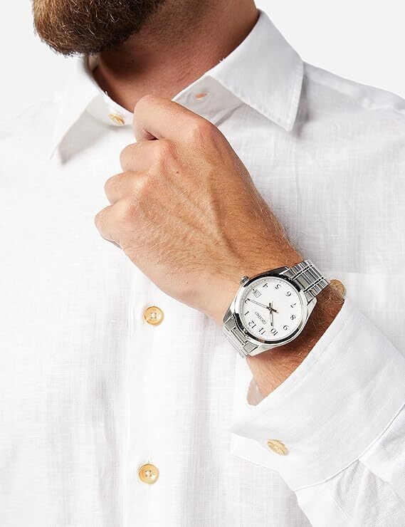 Seiko SUR459P1 White Dial Analog Stainless Steel Classic Quartz Men's Watch