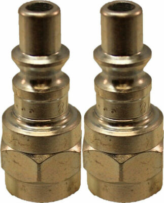 Milton 778 1/4'' FNPT A-Style Plug - Pack of 2