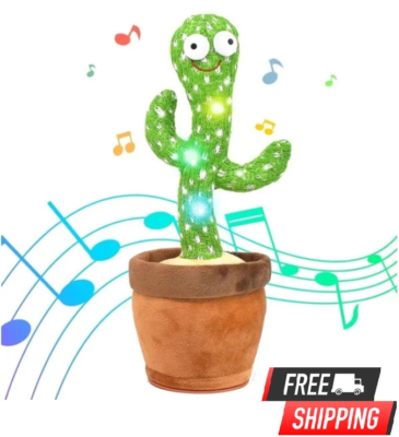 Talking Cactus Singing Dancing Cactus Mimicking Toy Repeats What