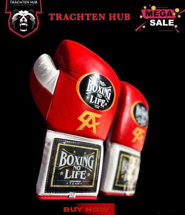 Customized Handmade No Boxing No Life Boxing Gloves | RED
