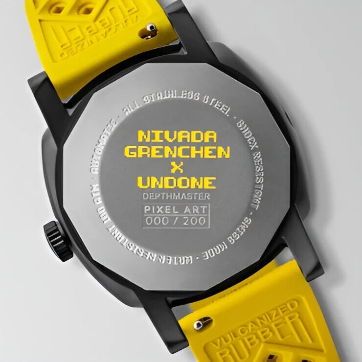 Pre-owned Undone Nivada Grenchen ×  Depthmaster Pixel Art Pac-man Soprod P024 Japan