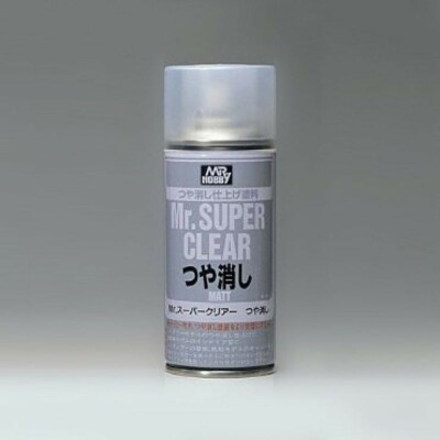GUNZE SANGYO MR. HOBBY MR. SUPER CLEAR  MATTE SPRAY 170ML B514