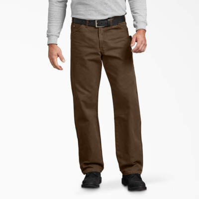 Dickies Mens Relaxed Fit Sanded Duck Carpenter Pants - DU336 - New
