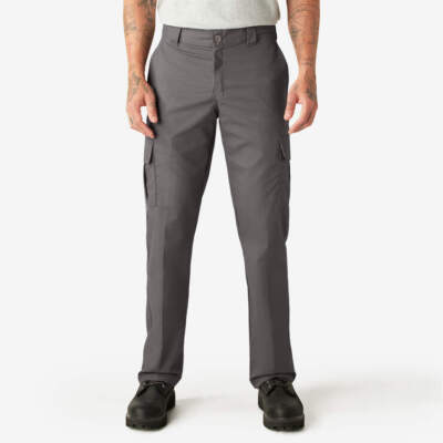 Dickies Mens FLEX Regular Fit Work Uniform Cargo Pants - WP595 - Black - New