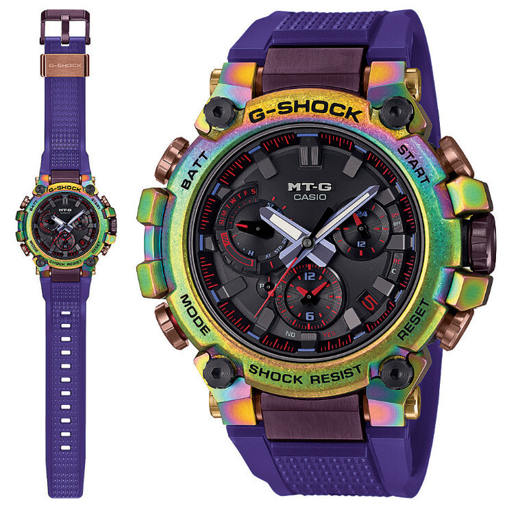 Pre-owned Casio G-shock Mt-g Mtg-b3000prb-1ajr Bluetooth Mobile Solar Men Watch Limited
