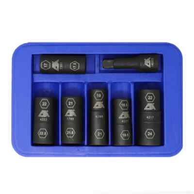 7307 - 7 Pc. Half Metric Flip Socket Set