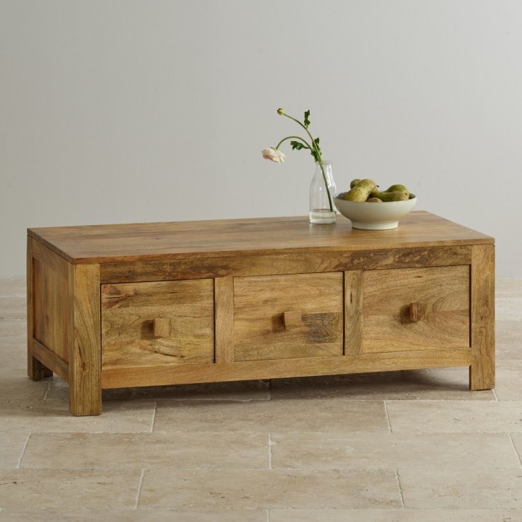 Beautiful natural solid mango wood coffee table Oak furniture land! More than 50 off RRP
