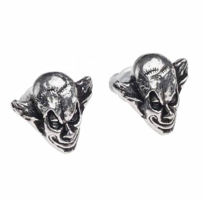Alchemy Gothic M'era Luna Evil Clown Stud Earrings   Local Stock   Gothic