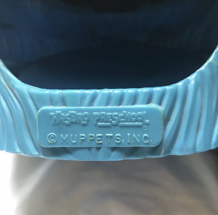 1982 Sesame Street Cookie Monster Block Shape Muncher Sorter by Hasbro Preschool