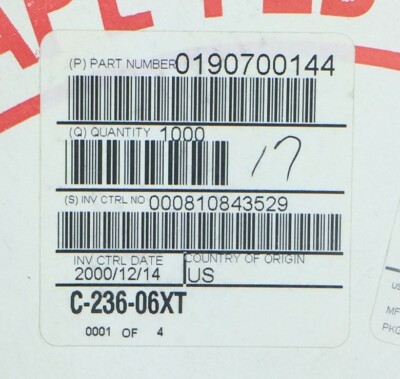 19070-0144 Molex CONN RING CIRC 10-12AWG #6 CRIMP 40 PIECES