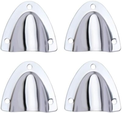 4PCS Marine Stainless Steel Vent Wire Cable Vent Cover Clam shell Vent for Boat