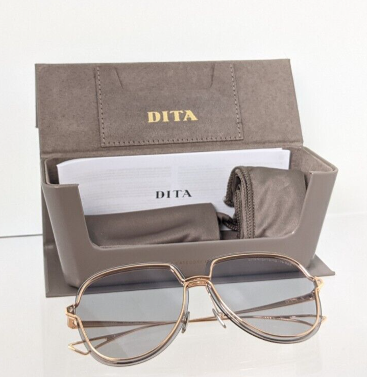 Pre-owned Dita Authentic  Sunglasses Nightbird - Three Dts 520-62-02 Gold Frame In Gray