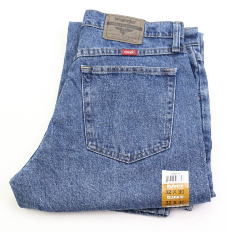 

Джинсы Wrangler Relaxed Fit Straight Premium Мужские Размер W32 L30 Синий Новинка