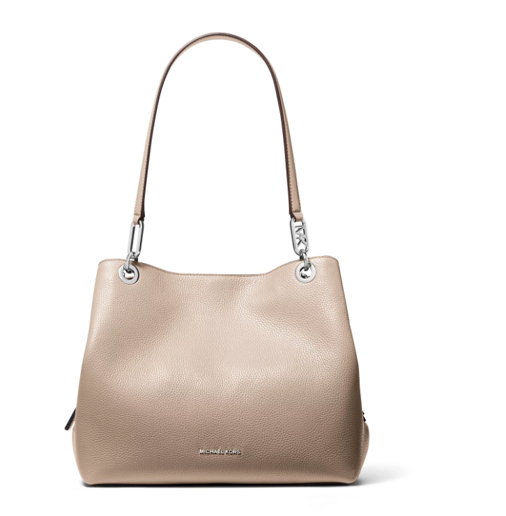 トートバッグ Michael By Michael Kors Black Leather Large Kensington Shopp MICHAEL Michael Kors Kensington Large Shoulder Tote | Zappos.com