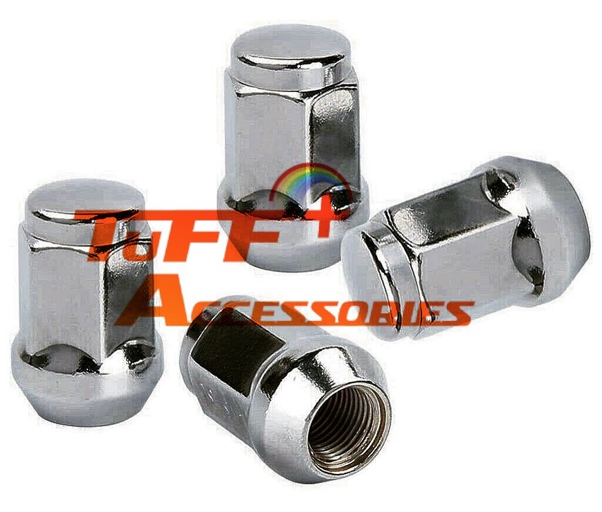 24x 19mm Head 12x1.5 wheel nuts. Chrome Acorn Lug Nut. For Hilux