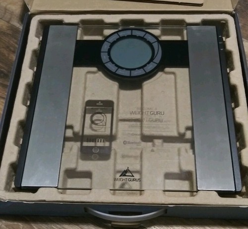 Weight Gurus Bluetooth Smart Bathroom Scale Large backlit LCD display 080