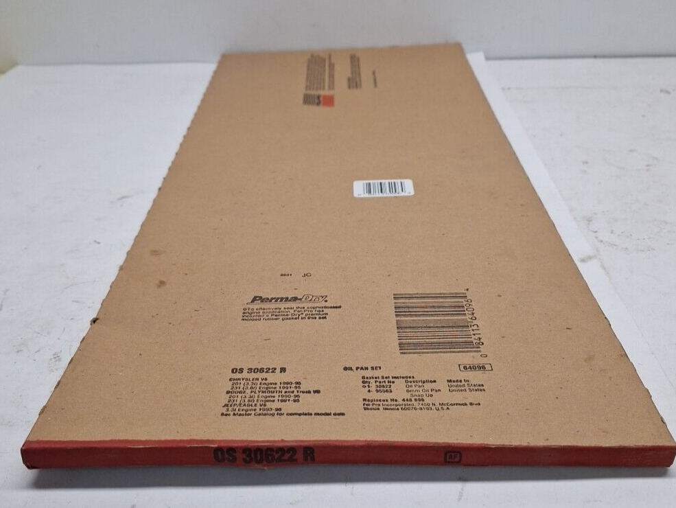 NOS FEL-PRO OIL PAN GASKET OS 30622 R | eBay