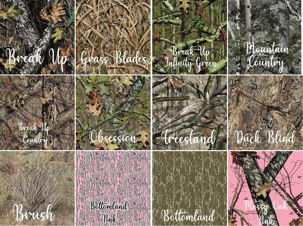 Mossy Oak Camo Air Release Wrap Vinyl 12" Tall Rolls (L)