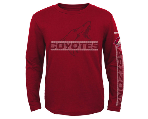 Футболка Reebok NHL Kids (4-7) Arizona Coyotes Line Up с длинными рукавами