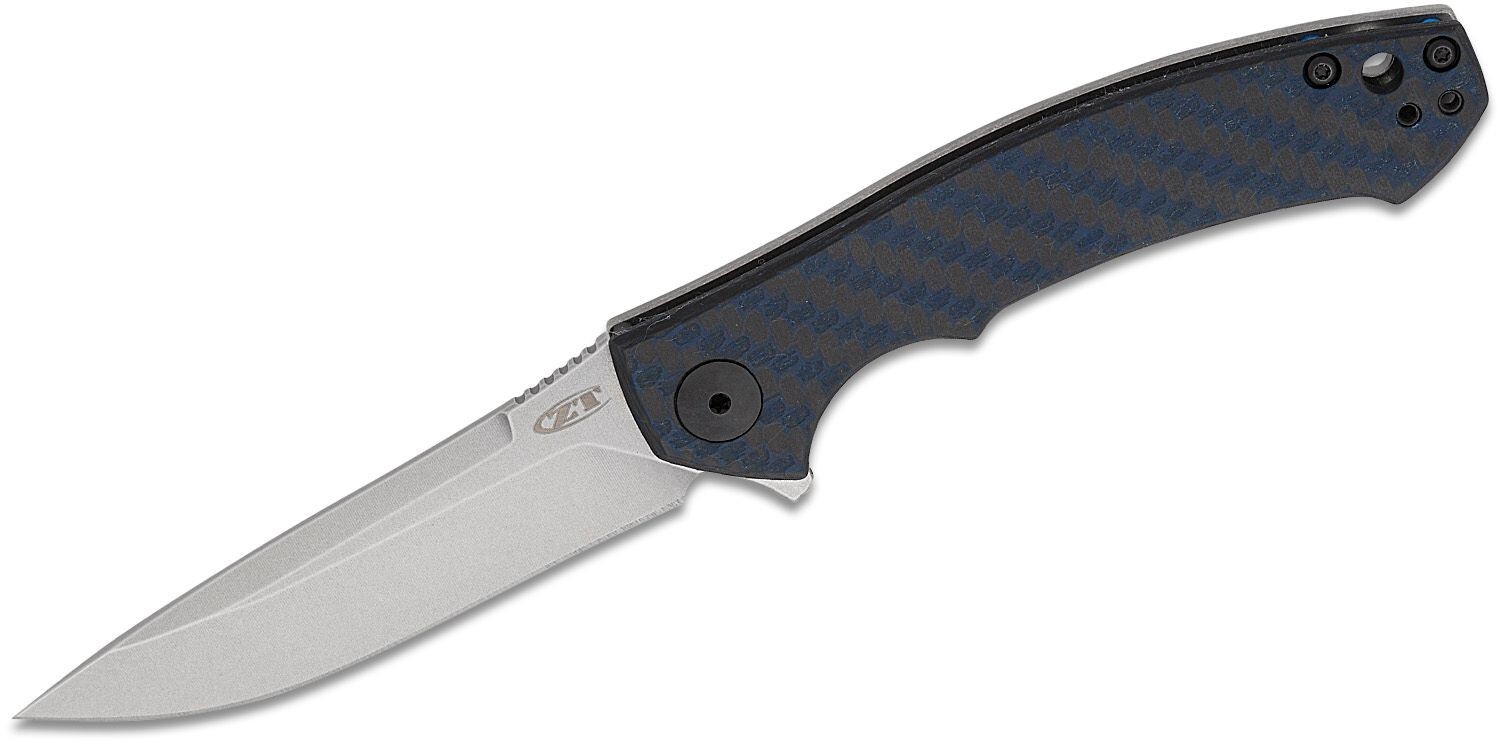 ZERO Zero Tolerance: 0452BLUCF - Blue Carbon Fiber - MagnaCut