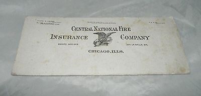 Old Two 2 Central National Fire Insurance Company Chicago Busi...