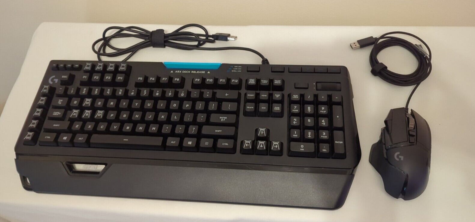 Logitech G910 Orion Spectrum RGB Gaming Keyboard and G502 Hero Gaming Mouse