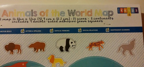 New Animals Of The World Felt Map-teacher-classroom-prek-1st Grade