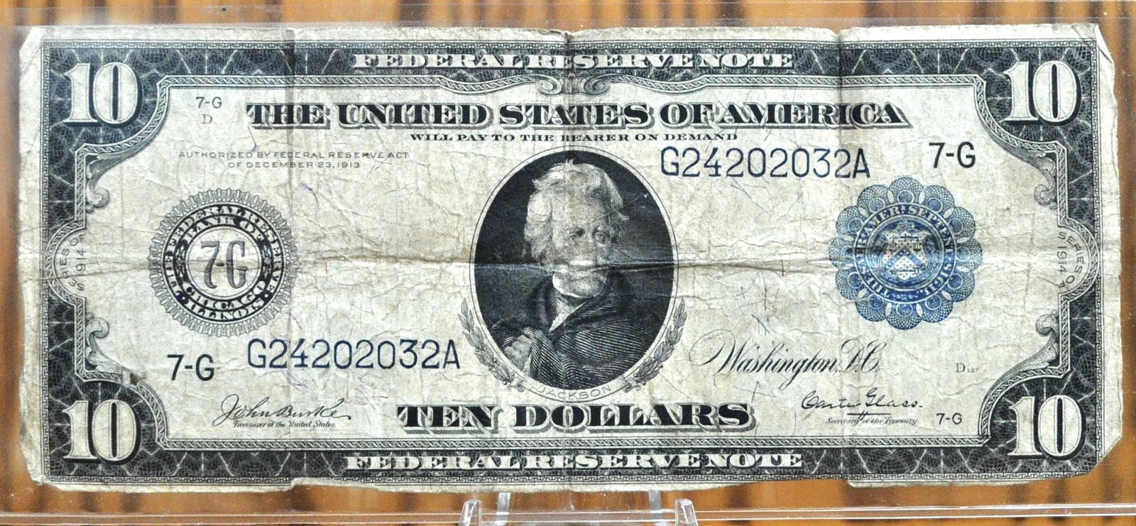 ア*イ様 ★レア★ アメリカ　旧紙幣　10ドル札 1914年 ア*イ様 ☆レア☆ アメリカ 旧紙幣 10ドル札 1914年 アメリカ