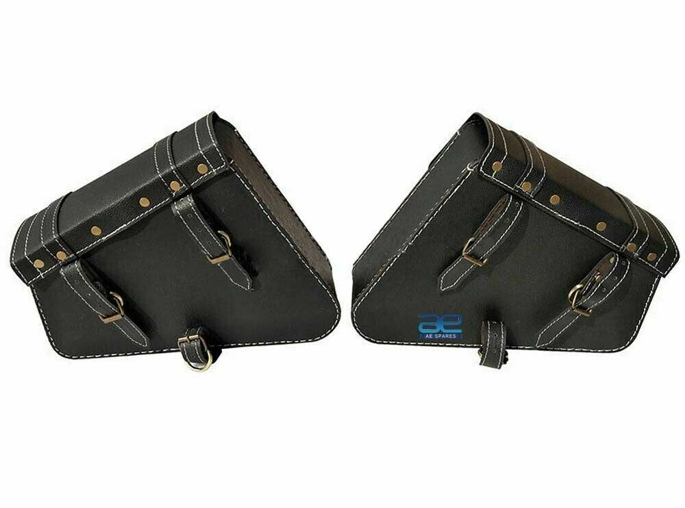 Fits Royal Enfield Interceptor 650 cc Mounting Rails Black Pannier Bags Pair  