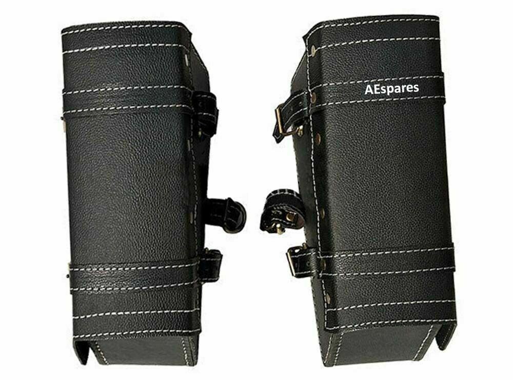 Fits Royal Enfield Interceptor 650 cc Mounting Rails Black Pannier Bags Pair  