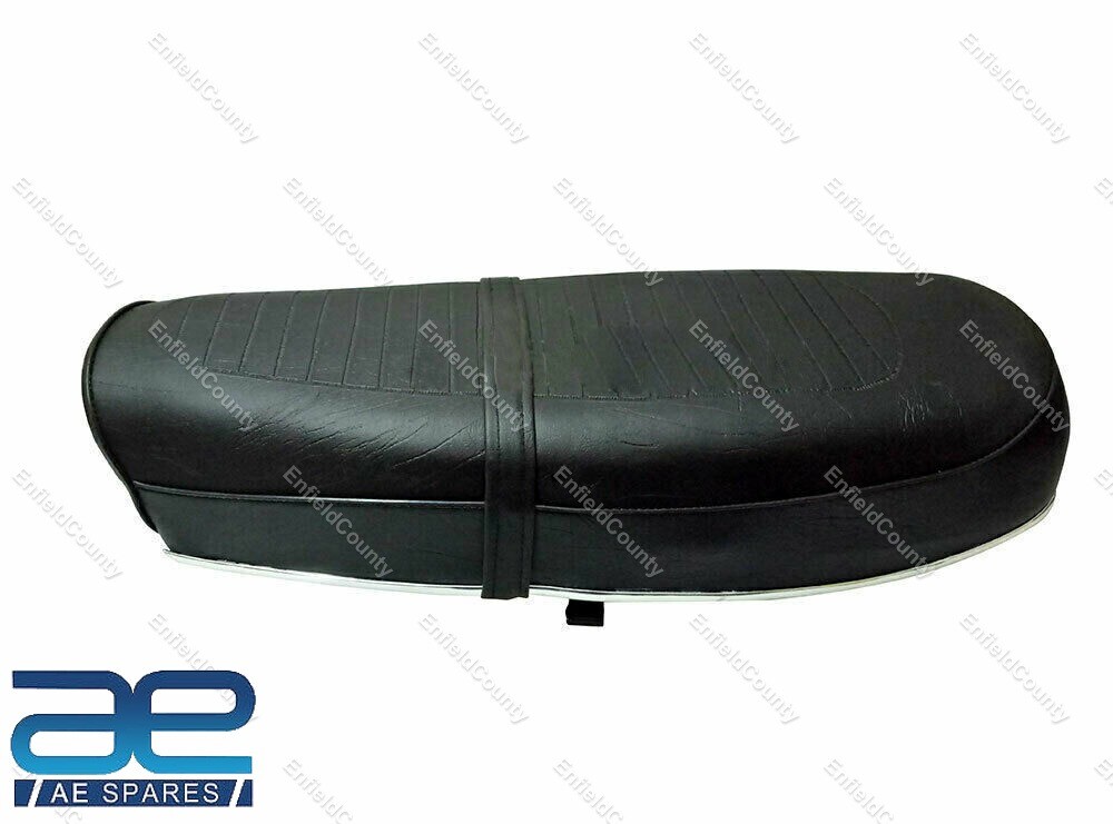 For Yamaha RD350 Double Seat Faux Leather Cover & Hard Foam Base 