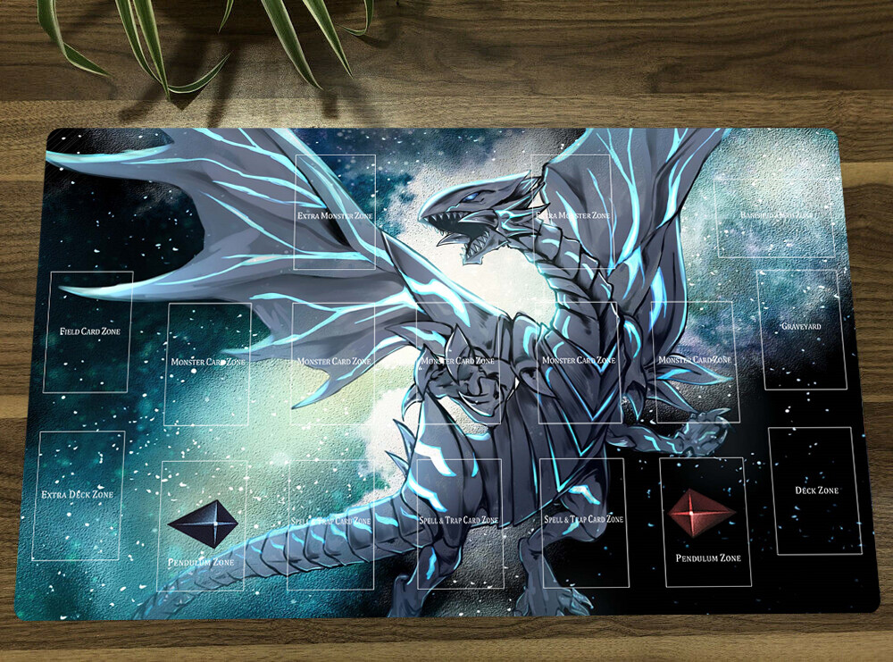 遊戯王プレイマット SAGA OF BLUE-EYES WHITE DRAGON Yu-Gi-Oh! TCG Paper Playmat Saga Of Blue Eye White Dragon