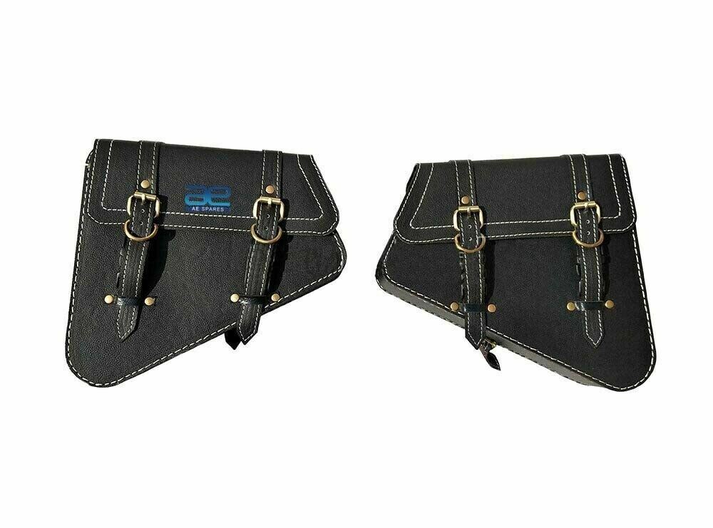 Fits Royal Enfield Interceptor 650 cc Mounting Rails Black Pannier Bags Pair  
